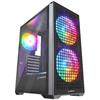 Rampage GYRA V1 Mesh Rainbow Tempered Glass Siyah Mid Tower Gaming Kasa