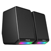 MIKADO MD-178 2.0 3W*2 RGB Aydınlatmalı USB + 3.5mm 5V Siyah Hoparlör