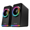 MIKADO MD-182 2.0 3W*2 RGB Aydınlatmalı USB + 3.5mm USB 5V Beyaz Hoparlör