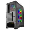PowerBoost PB-PS5846B 600W USB 3.0 Tempered Glass Mesh 4x Rainbow Fanlı ATX Gaming Kasa
