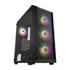 VENTO CMT218 Tempered Glass USB 3.0 Tempered Glass Mesh Rainbow ATX Mid Tower Kasa + FSP 650W 80Plus PSU