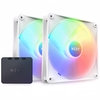 NZXT F140 RGB Core 140mm Beyaz Kasa Fanı (2'li)