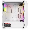 Rampage ZUKO 600W 80 Plus Bronze Rainbow 4 Adet Fanlı Temper Camlı Beyaz Oyuncu Kasası