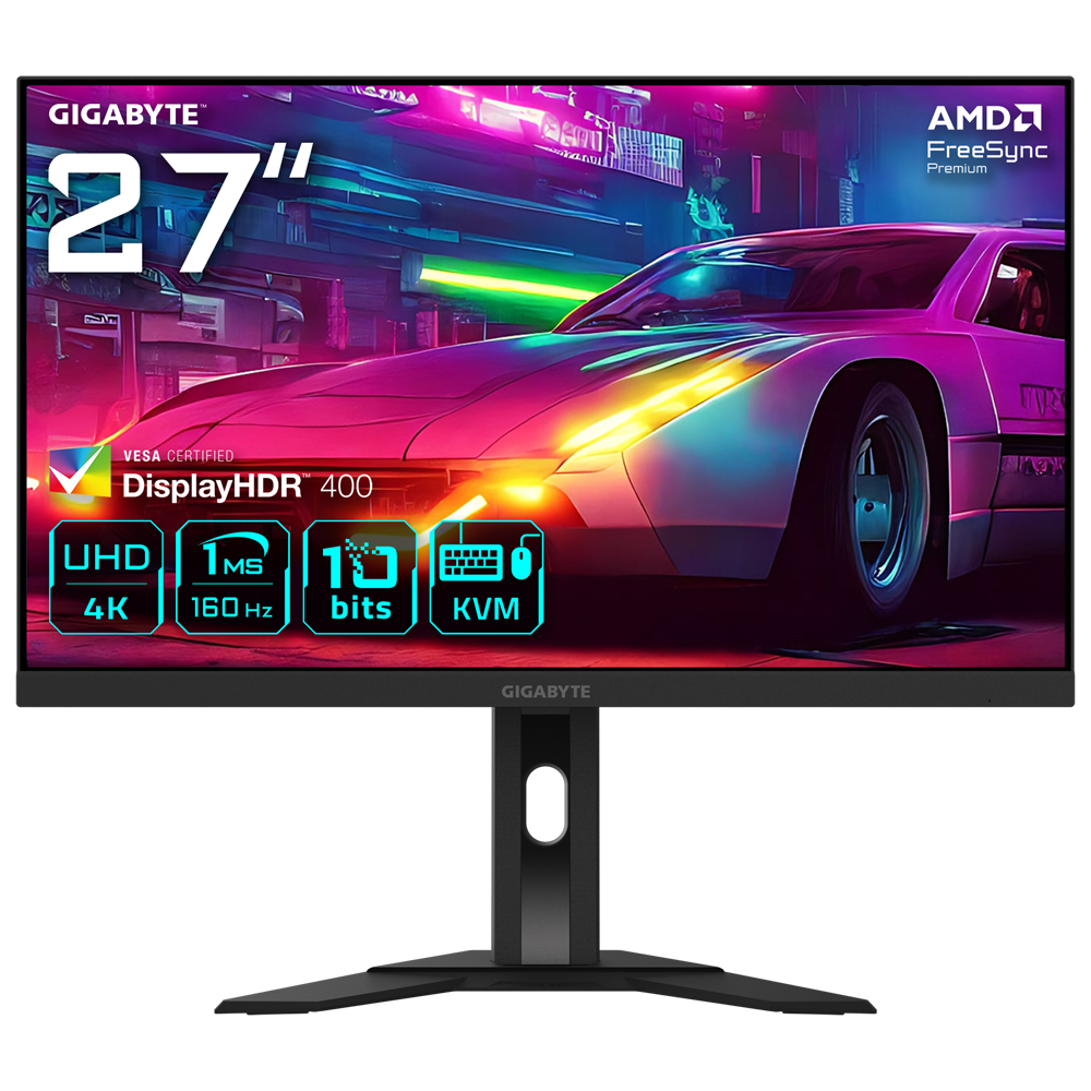 GIGABYTE M27UA 27" 160Hz 1ms HDMI DP Adaptive Sync UHD HDR400 SS IPS Gaming Monitör