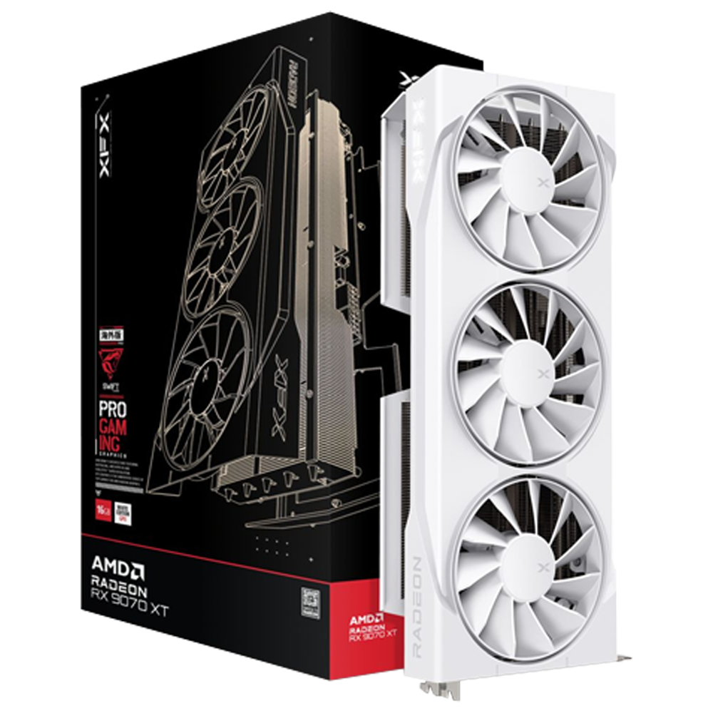 XFX Swift Radeon RX 9070 XT WHITE 16GB GDDR6 256 Bit Ekran Kartı