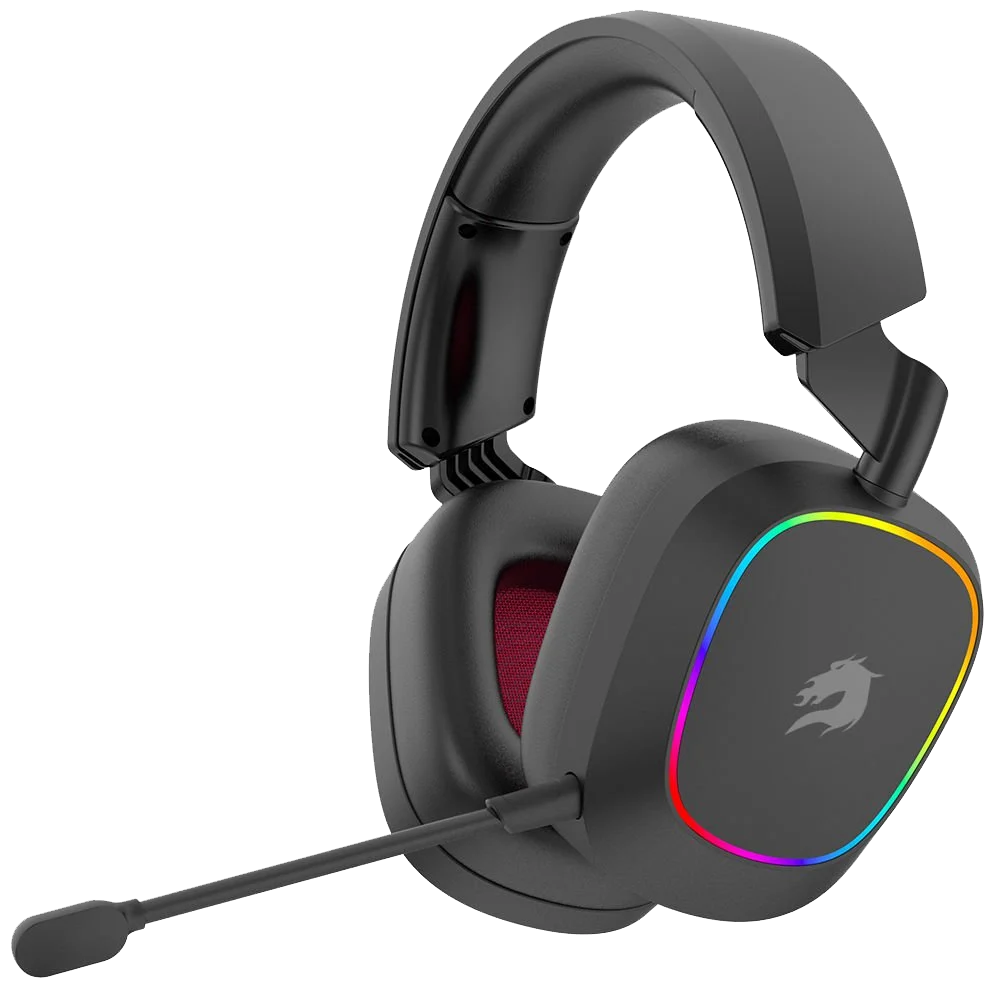 GameBooster WBH23B Nemesis PRO RGB Wireless 2.4G+BT Siyah Kablosuz Gaming Kulaklık