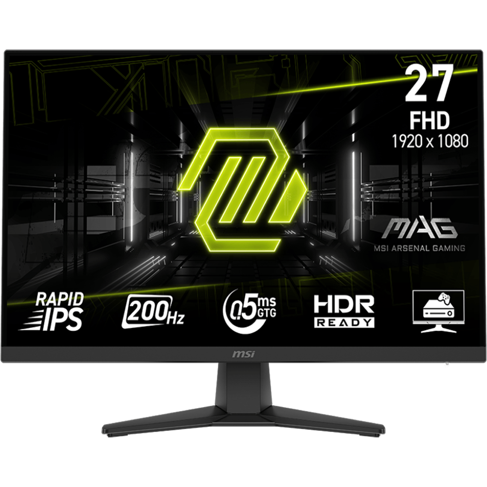 MSI MAG 272F 27" 200Hz 0.5ms HDMI DP Free Sync FHD Rapid IPS Gaming Monitör