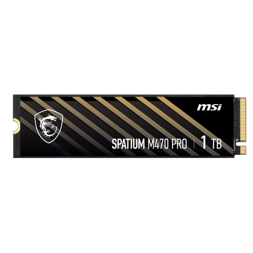 MSI 1TB SPATIUM M470 PRO Gen4x4 M.2 2280 SSD 6000MB Okuma / 4500MB Yazma