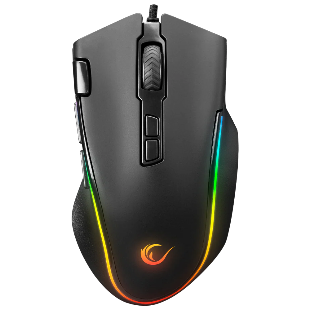 Rampage SMX-G72 GREEDY V2 12800DPI RGB Kablolu Siyah Gaming Mouse