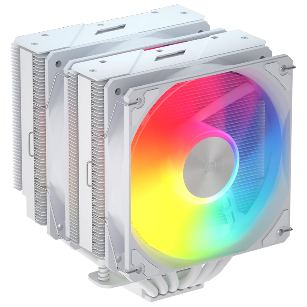 FSP MP7-WA Beyaz 2x120mm ARGB 6 Bakır Borulu Kule Tipi İşlemci Soğutucu