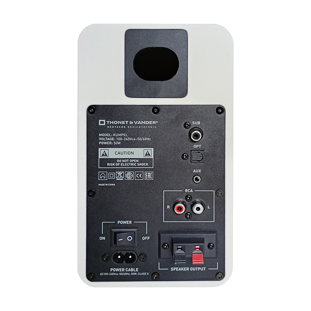 Thonet & Vander Kumpel Bluetooth 5.0 RCA 50W Beyaz 2.0 Hoparlör