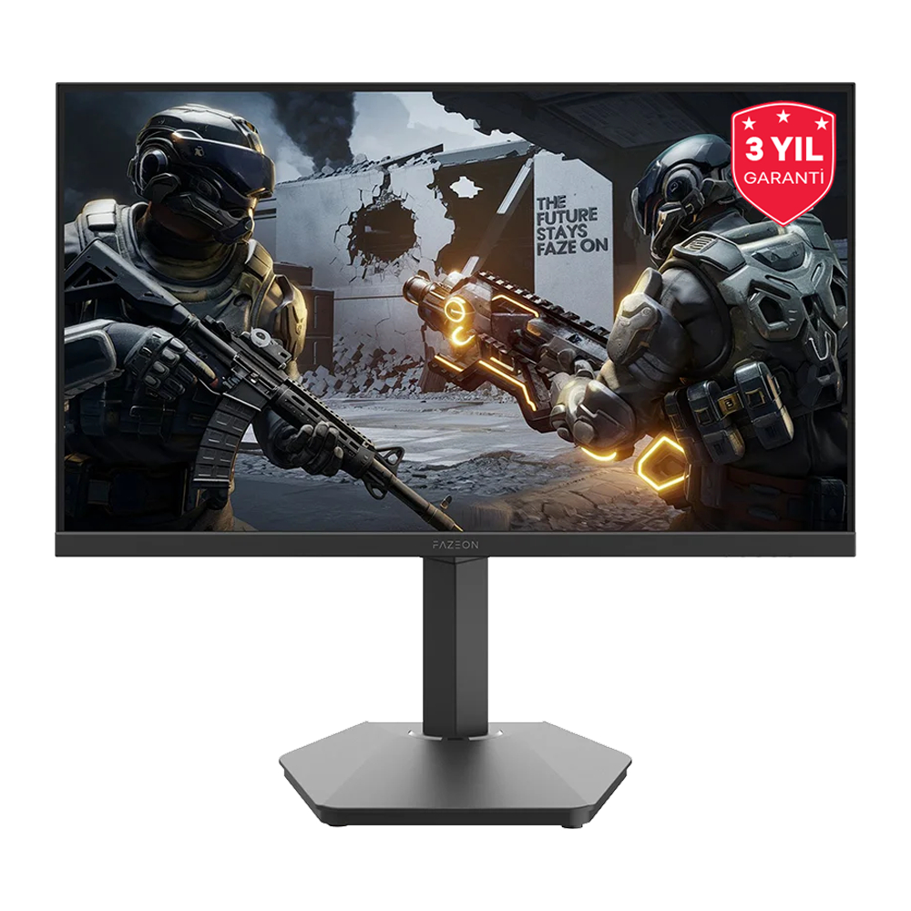 FAZEON X27F240P 27" 240Hz 0.5ms HDMI DP HDR10 FreeSync G-Sync Pivot RGB FHD SS IPS Gaming Monitör