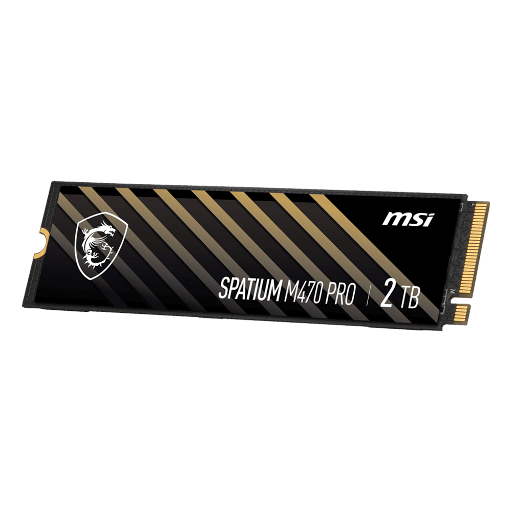MSI 2TB SPATIUM M470 PRO Gen4 M.2 2280 SSD 6000MB Okuma / 5000MB Yazma