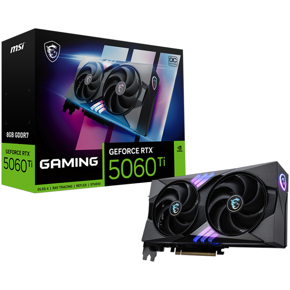 MSI GeForce RTX 5060 Ti 8G GAMING OC GDDR7 DLSS 4 128 Bit Ekran Kartı