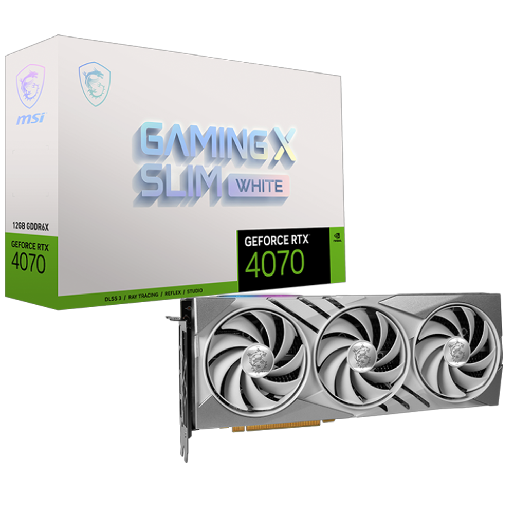 MSI GeForce RTX 4070 Ti Super ホワイト MSI GeForce RTX 4070 Ti SUPER 16G GAMING X SLIM WHITE 16GB GDDR6X