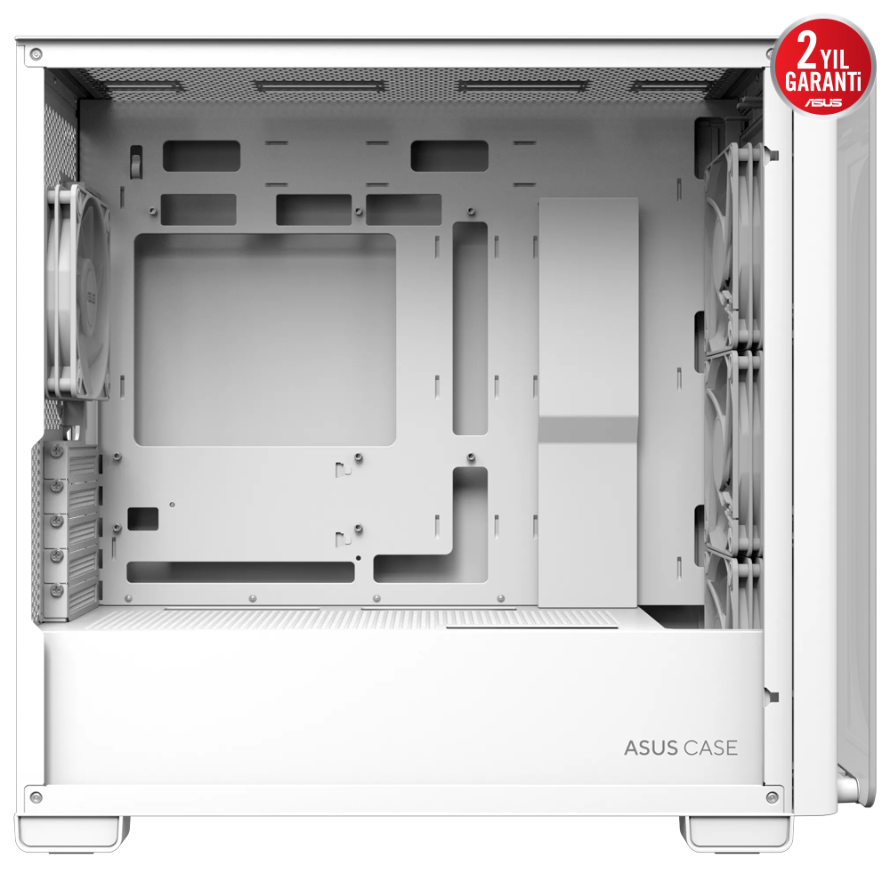 ASUS A23 PLUS Tempered Glass ARGB Beyaz USB 3.2 mATX Kasa