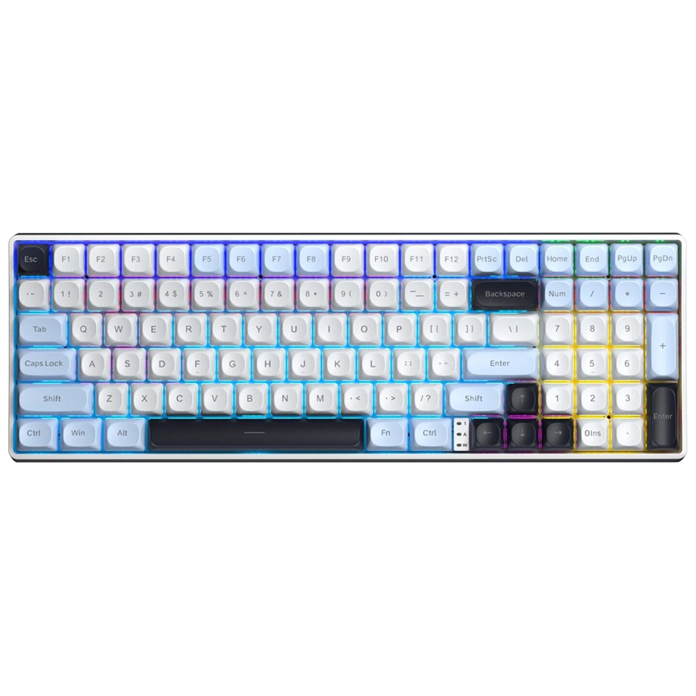 Aula S100 Pro RGB Mekanik Hot Swap Brown Switch Mavi Kablosuz Gaming Klavye