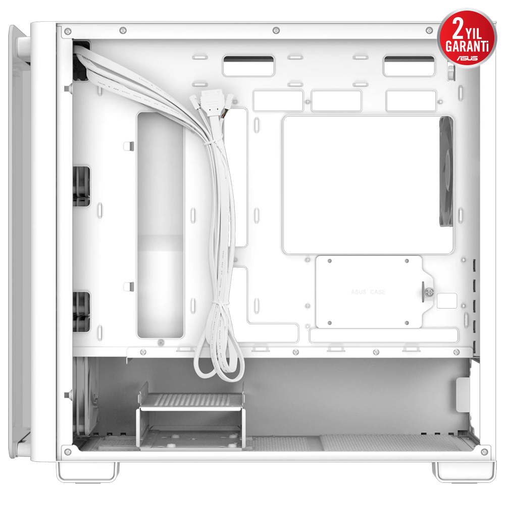 ASUS A23 PLUS Tempered Glass ARGB Beyaz USB 3.2 mATX Kasa