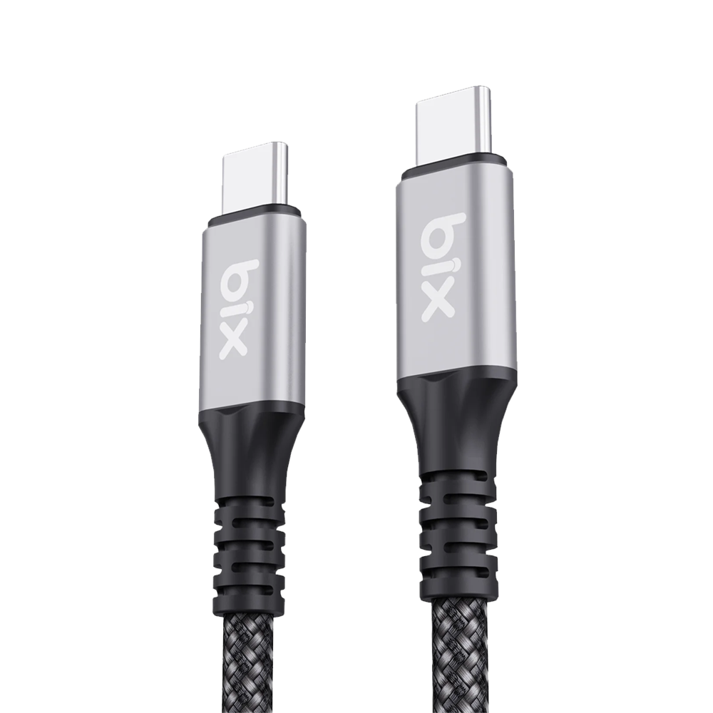 Bix BXCC242 USB4 Thunderbolt 3/4 Uyumlu USB-C IF 240W 40Gbps 8K 60Hz UHD Şarj, Data ve Görüntü Kablosu