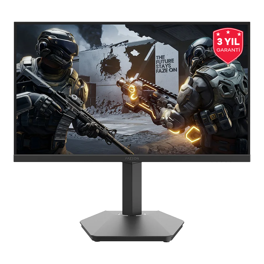 FAZEON X27F180QP 27" 180Hz 0.5ms HDMI DP HDR10 FreeSync G-Sync Pivot RGB QHD Fast IPS Gaming Monitör