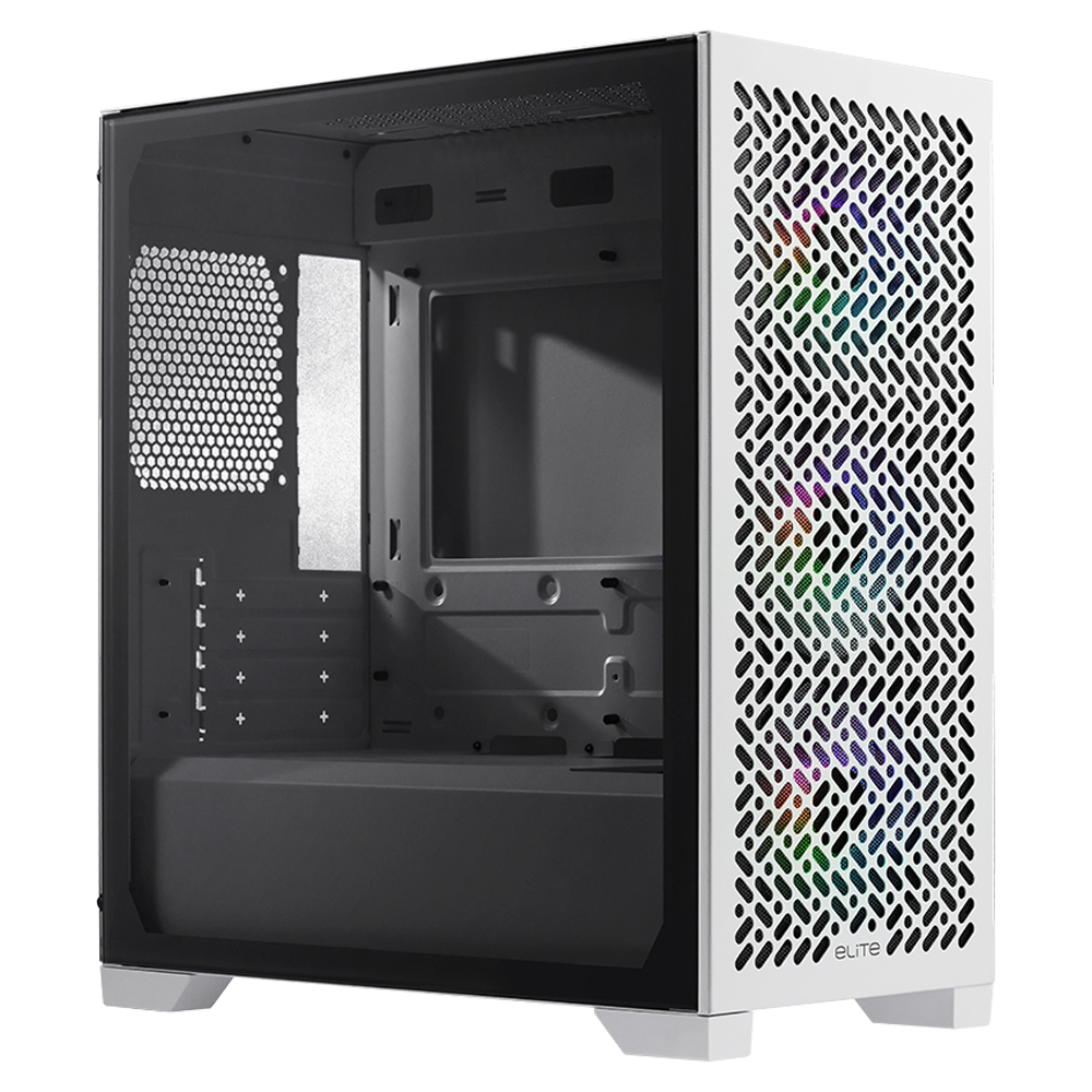 Cooler Master ELITE 302 ARGB Tempered Glass USB 3.2 Beyaz mATX Kasa