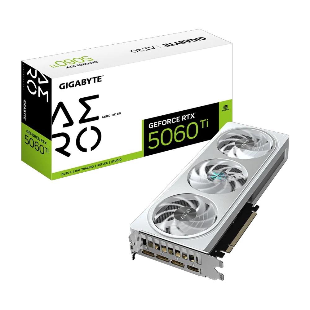 GIGABYTE GeForce RTX 5060 Ti AERO OC 8G GDDR7 DLSS 4 128 Bit Ekran Kartı