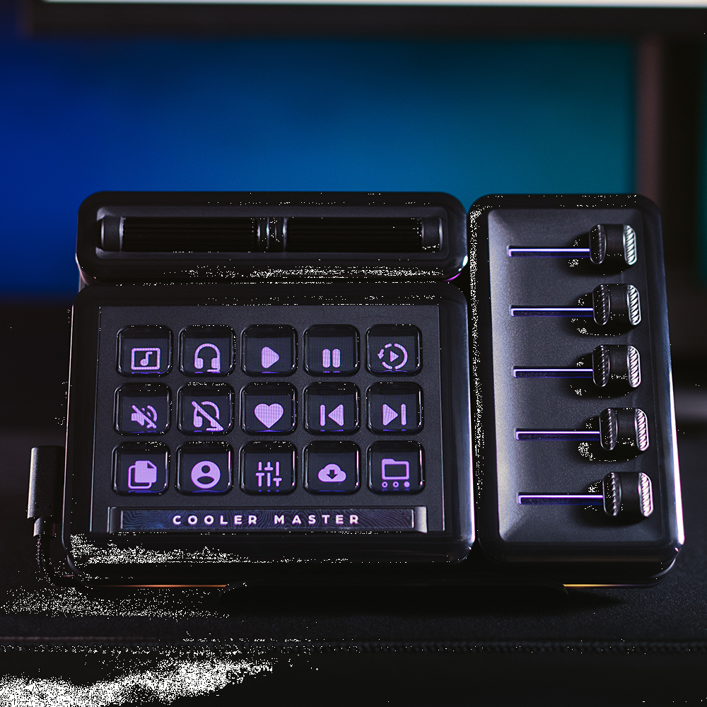 Cooler Master Master Hub Creator Kit IPS Display Roller Fader Yayın Kontrolcüsü