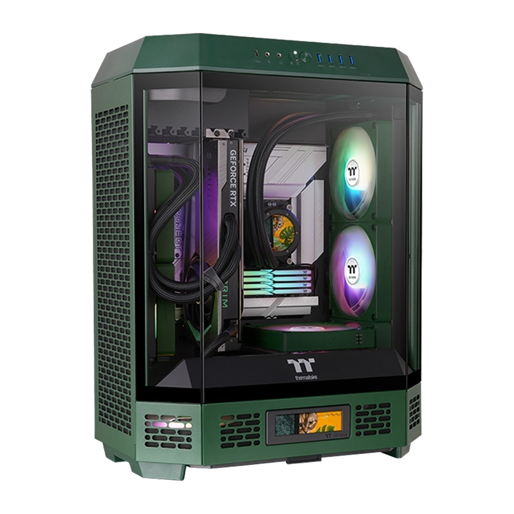 Thermaltake Tower 600 Racing Green USB 3.2 Tempered Glass ATX Mid Tower Gaming Kasa