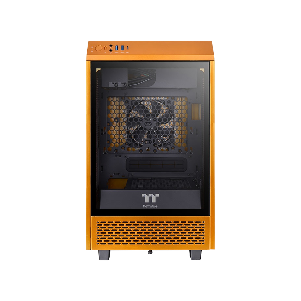 Thermaltake The Tower 100 Metallic Gold Tempered Glass USB 3.0 Mini ITX Kasa