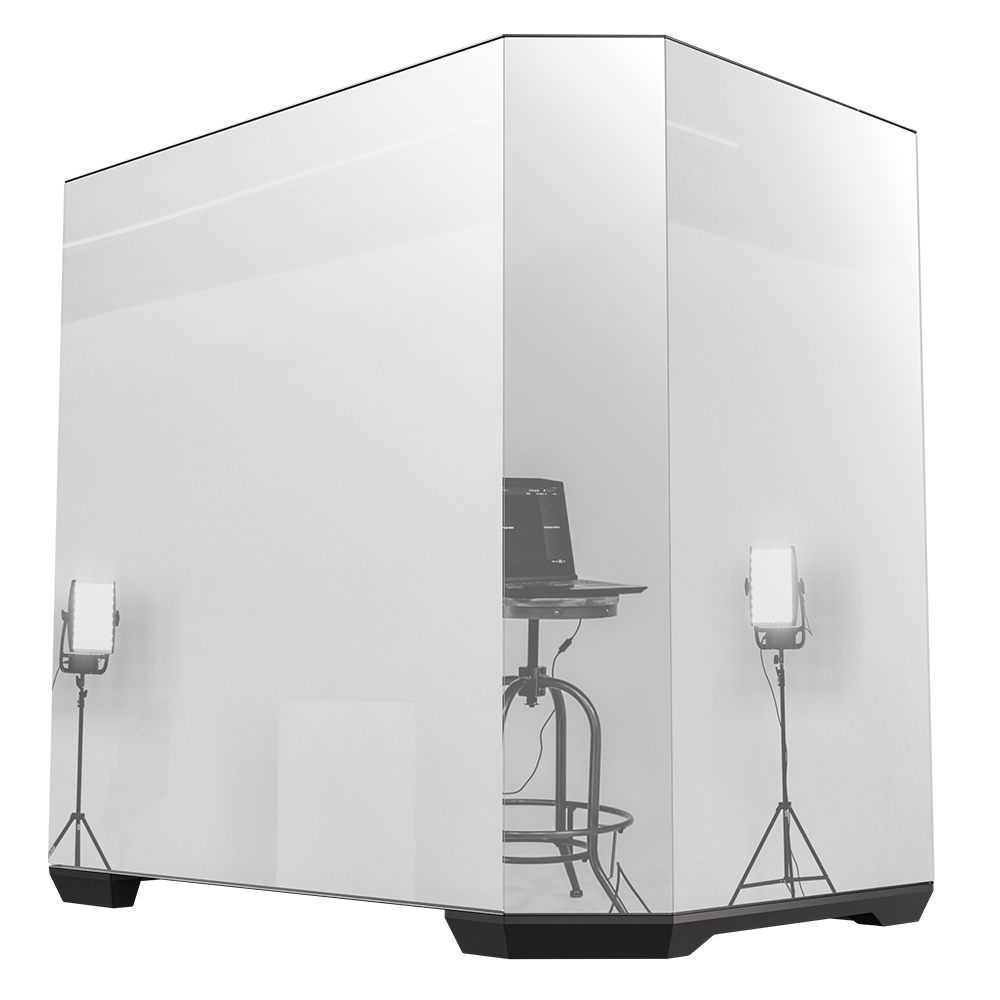 BitFenix Mirror T10 850W 80+ Bronze Tempered Glass ARGB USB 3.1 ATX Mid Tower Siyah Kasa