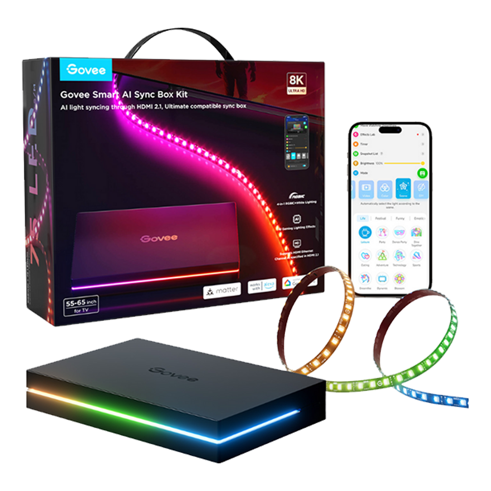 GOVEE AI 8K 55-65 inç TV Arkası LED Ambiyans Aydınlatma