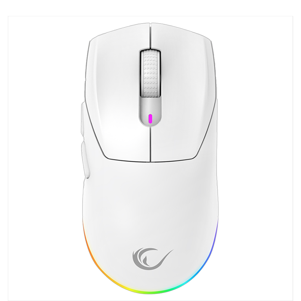 Rampage PROTE M5 PRO Kablosuz Beyaz RGB Ledli Şarjlı 26000 DPI Gaming Mouse