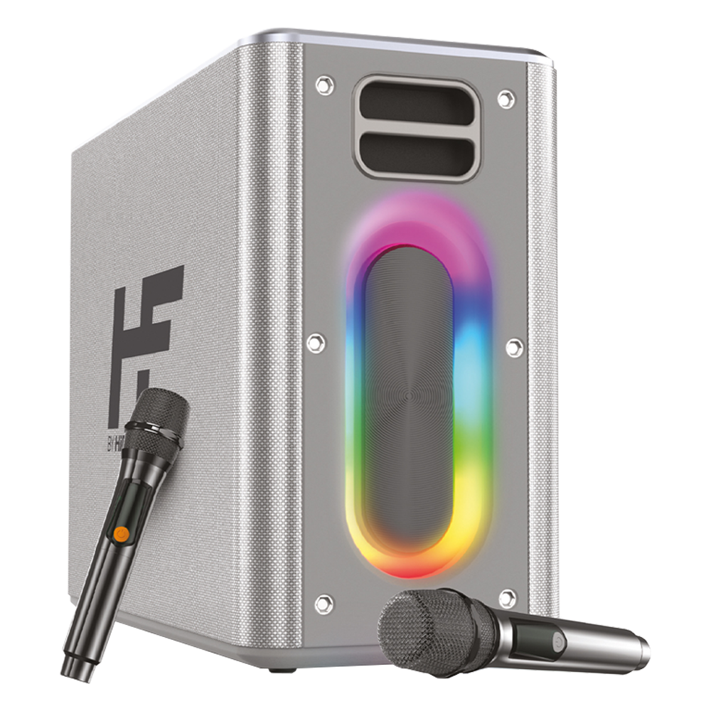 HiFuture MusicBox 100W Karaoke Sistemi Gümüş Taşınabilir Hoparlör
