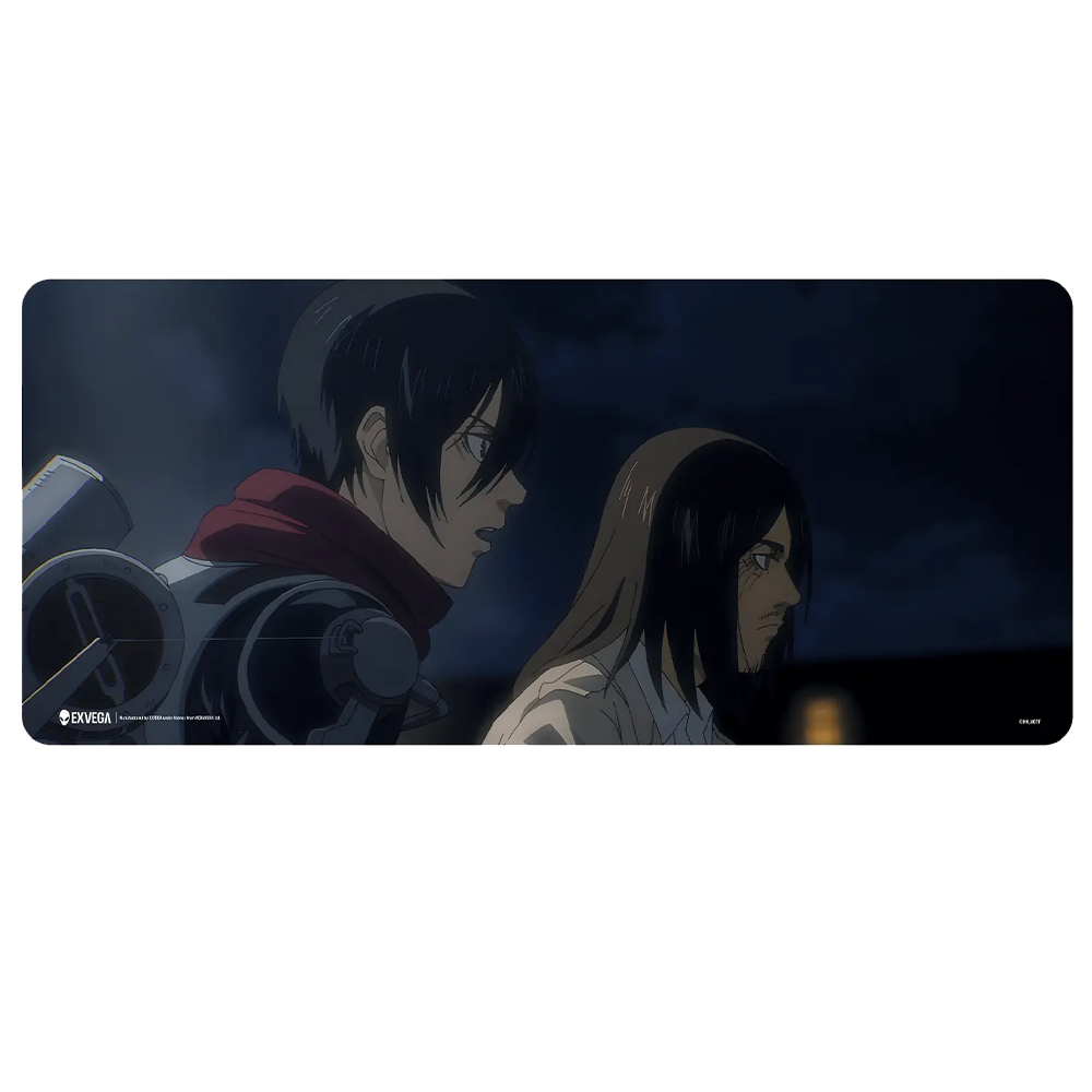 EXVEGA Attack on Titan Eren & Mikasa XXL Mousepad 90×40