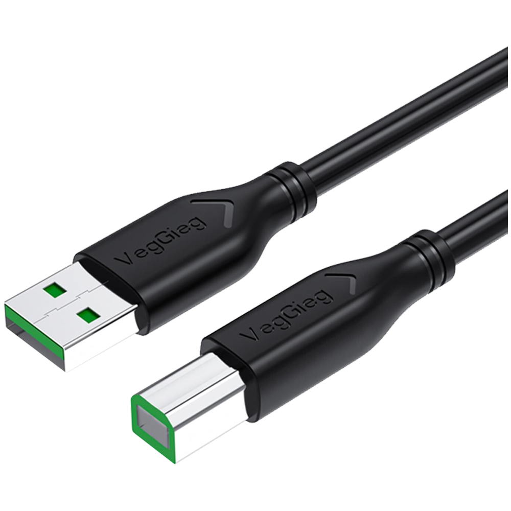 VegGieg USB B Printer Tarayıcı Yazıcı Data Kablosu 5 Metre