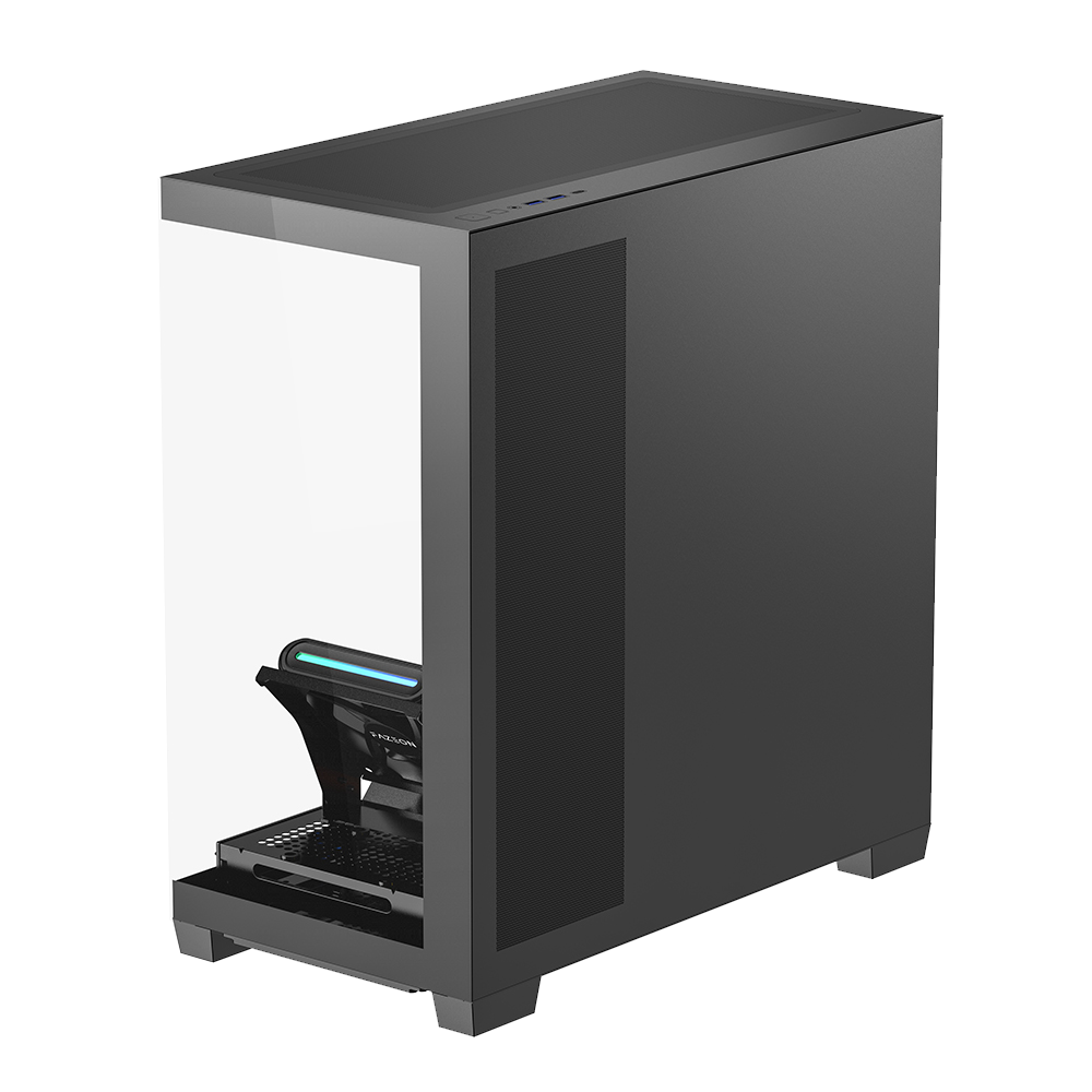 FAZEON F14 850W 80+ Bronze Tempered Glass Mesh 5x ARGB Fanlı Type-C Siyah ATX Bilgisayar Kasası