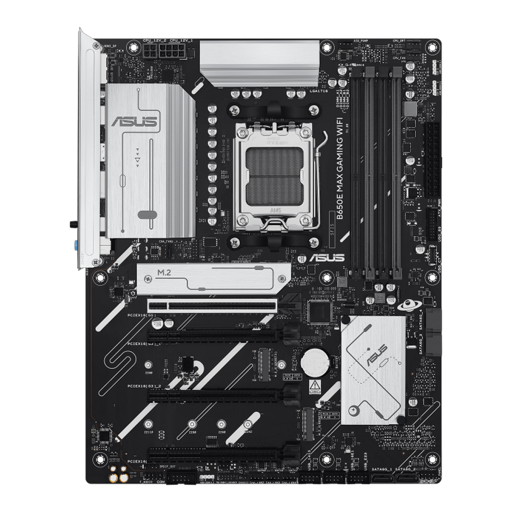 ASUS B650E MAX GAMING WIFI 8000MHz (OC) DDR5 Soket AM5 M.2 HDMI DP ATX Anakart