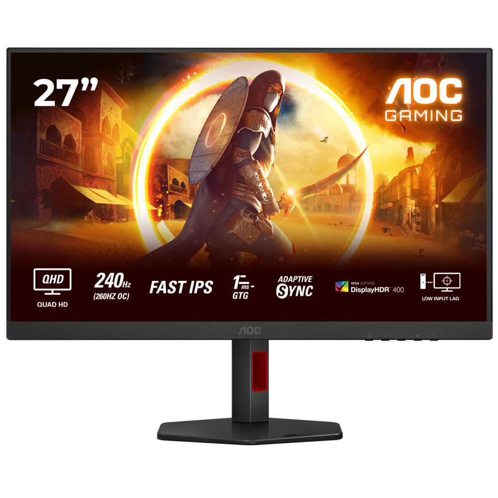 AOC Q27G4ZR 27" 240Hz(OC) 1ms HDMI DP Adaptive Sync HDR400 QHD Fast IPS Gaming Monitör