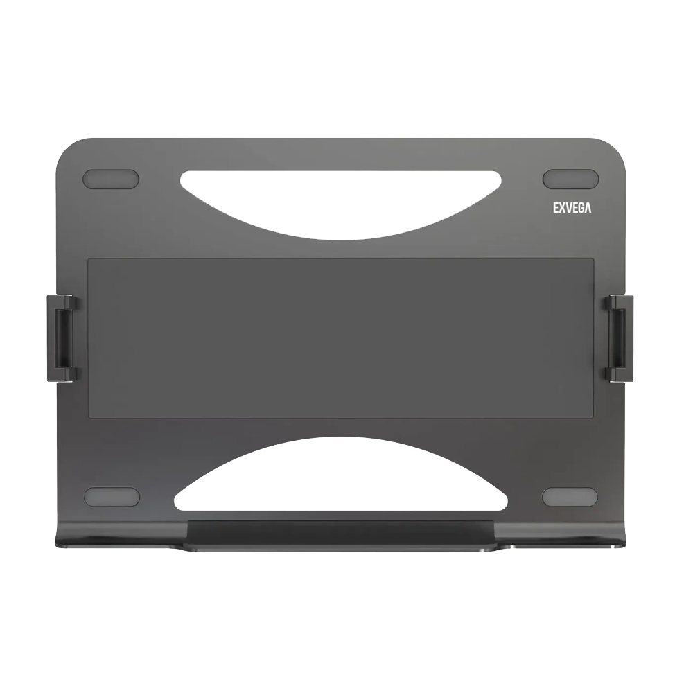 EXVEGA EX789 Ayarlanabilir Siyah Aliminyum Vesa Bağlantılı Monitor Kolu Uyumlu Laptop Standı