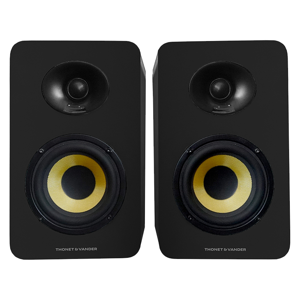 Thonet & Vander Vertrag Gen 2 Bluetooth 5.0 RCA 80W Siyah 2.0 RMS Hoparlör