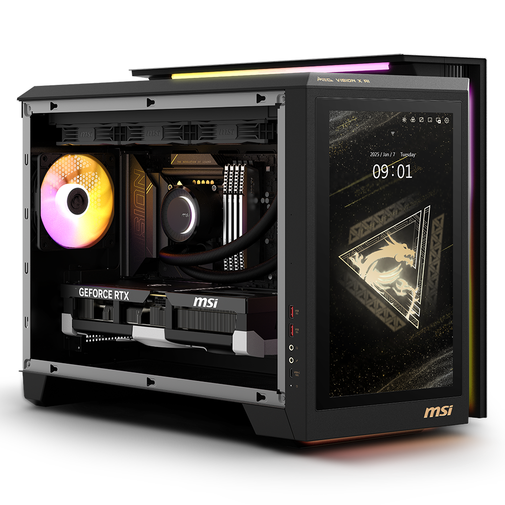 MSI MEG VISION X AI 2NVZ9-052TR ULTRA 9 285K 64GB DDR5 2TB SSD RTX5090 3X 32G W11 Siyah Gaming Pc