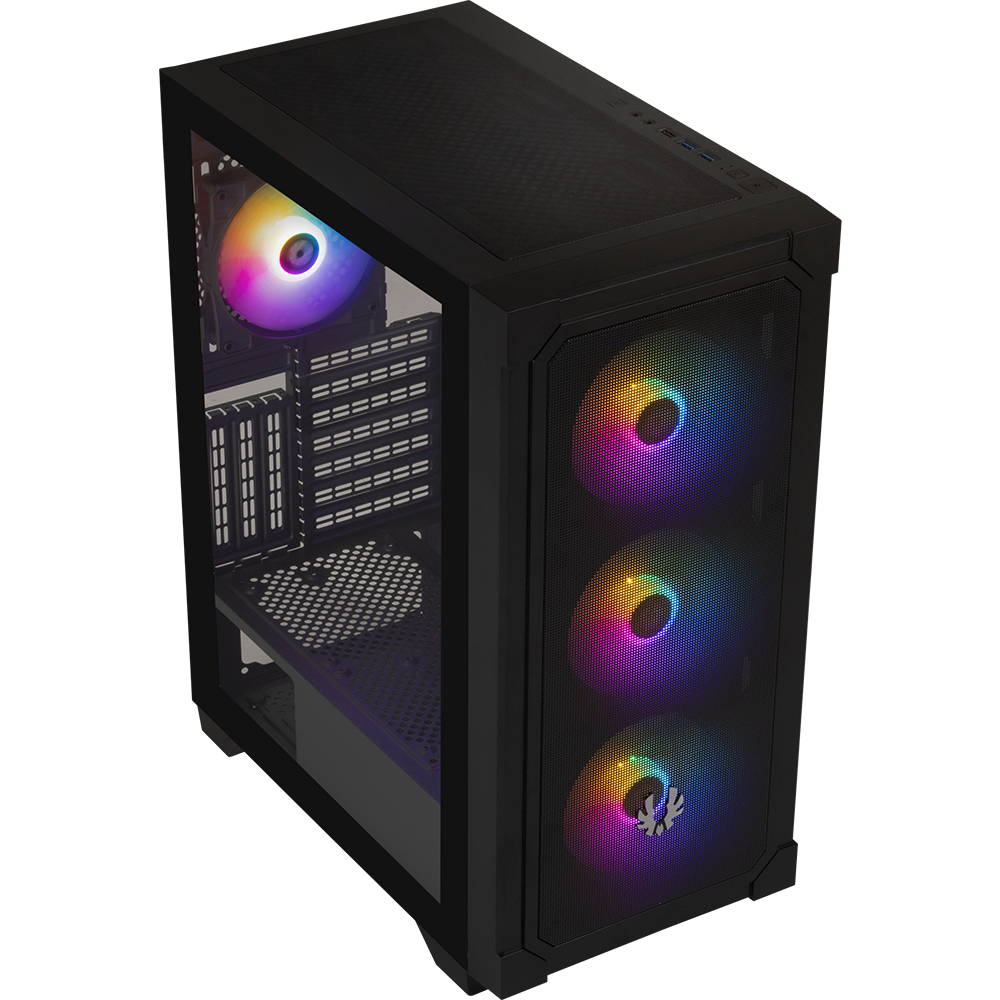 BitFenix Graph 750W 80+ Bronze  Tempered Glass FRGB USB 3.0 Mesh ATX Mid Tower Siyah Kasa