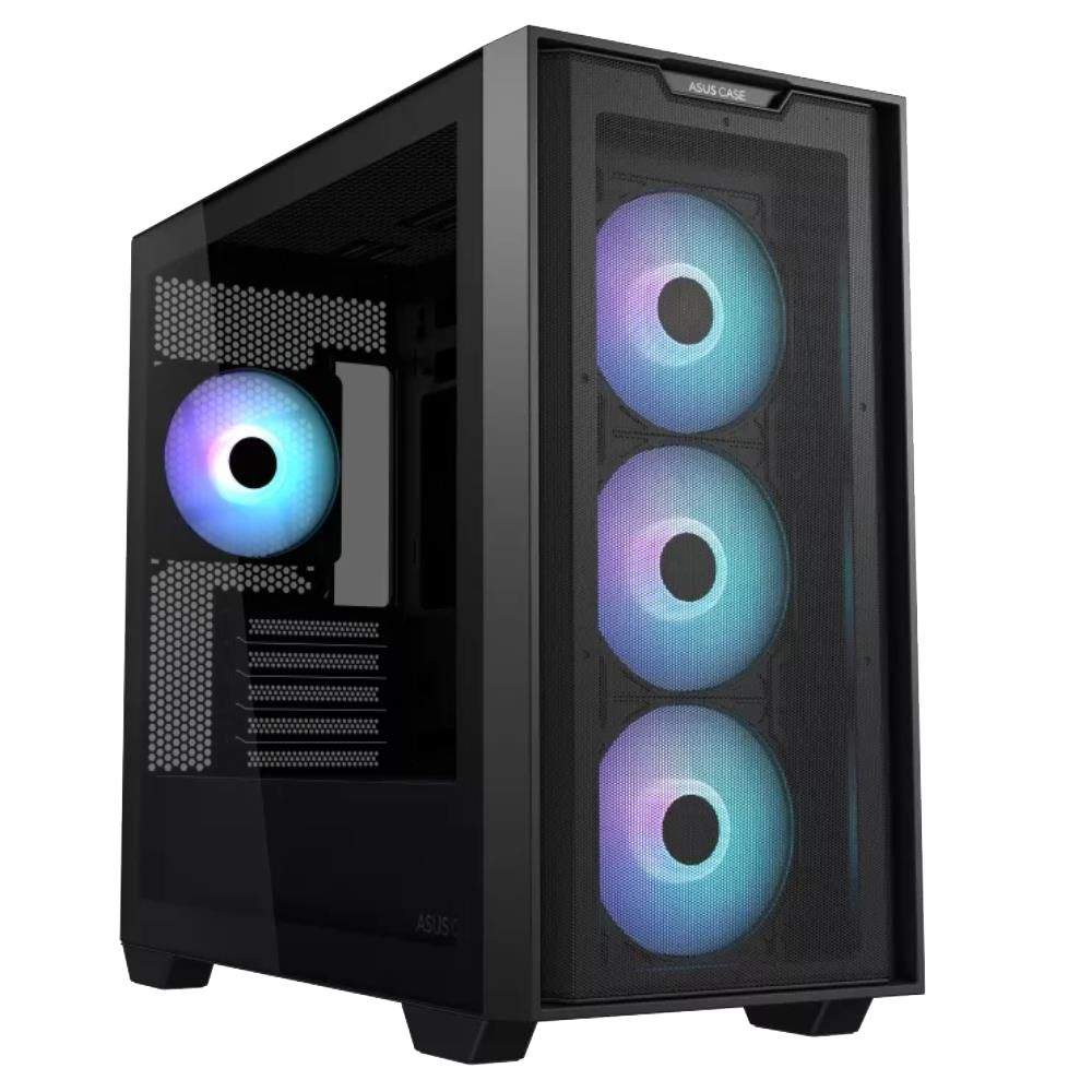 ASUS A21 PLUS 750W 80+ Gold Tempered Glass ARGB Siyah USB 3.2 mATX Kasa