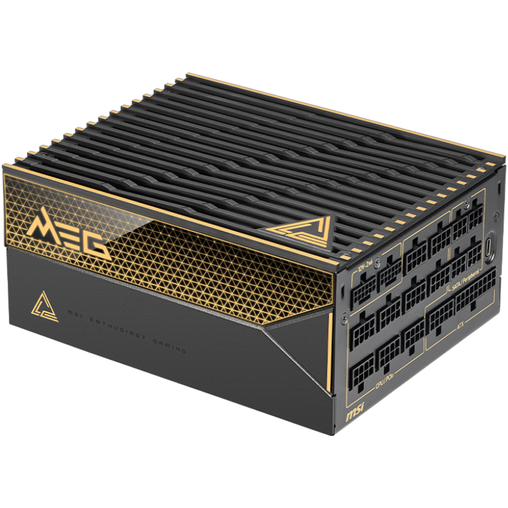 MSI MEG Ai1600T 1600W 80+ Titanium GEN 5.1 ATX 3.1 Full Modüler 135mm Fanlı PSU