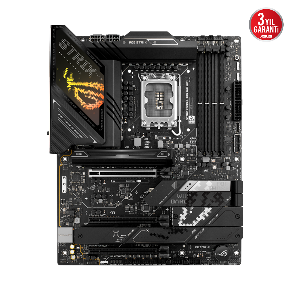 ASUS ROG STRIX Z890-H GAMING WIFI 9066MHz OC DDR5 Soket 1851 M.2 HDMI DP ATX Anakart