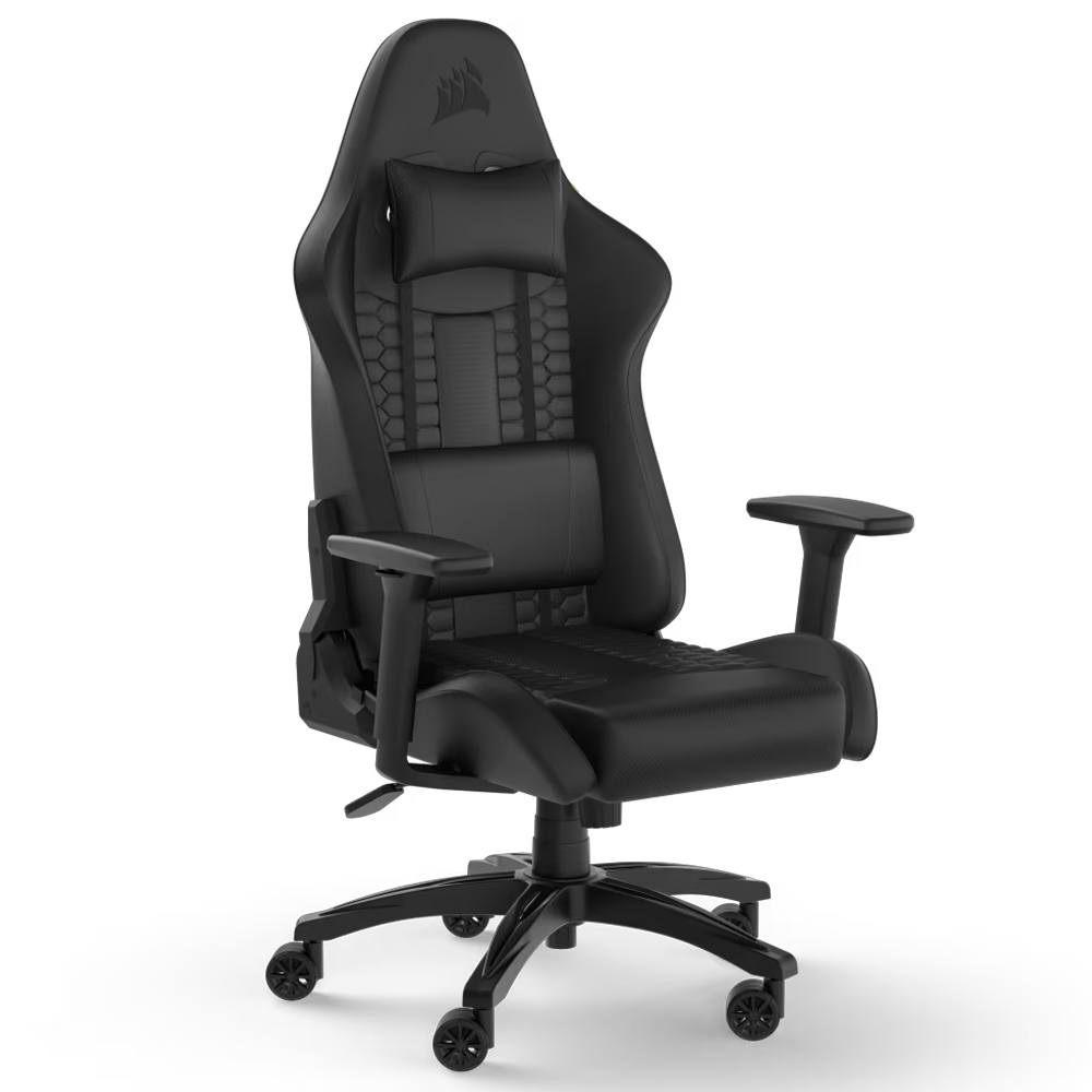 CORSAIR TC100 RELAXED Leatherette Siyah/Siyah Oyuncu Koltuğu