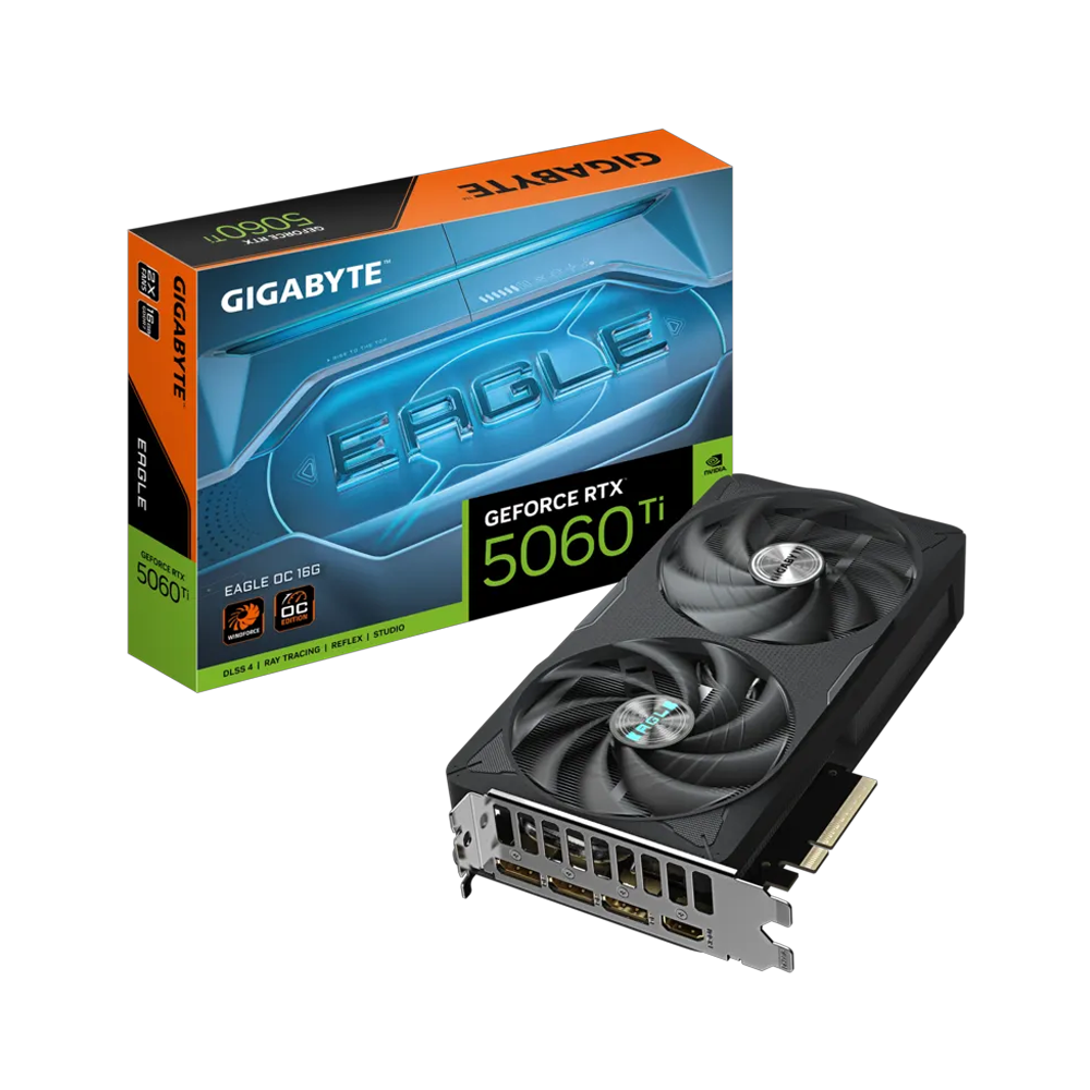 GIGABYTE GeForce RTX 5060 Ti EAGLE OC 16G GDDR7 DLSS 4 128 Bit Ekran Kartı