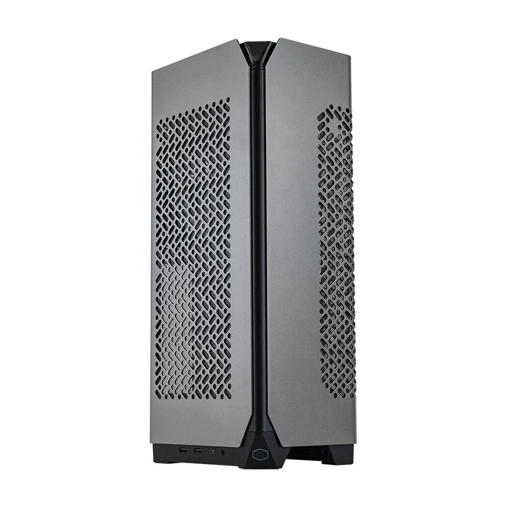 Cooler Master NCORE 100 MAX Grey Edition 850W 80+ Gold Tempered Glass SickleFlow 120 mm Sıvı Soğutucu USB 3.2 Mini-ITX Kasa