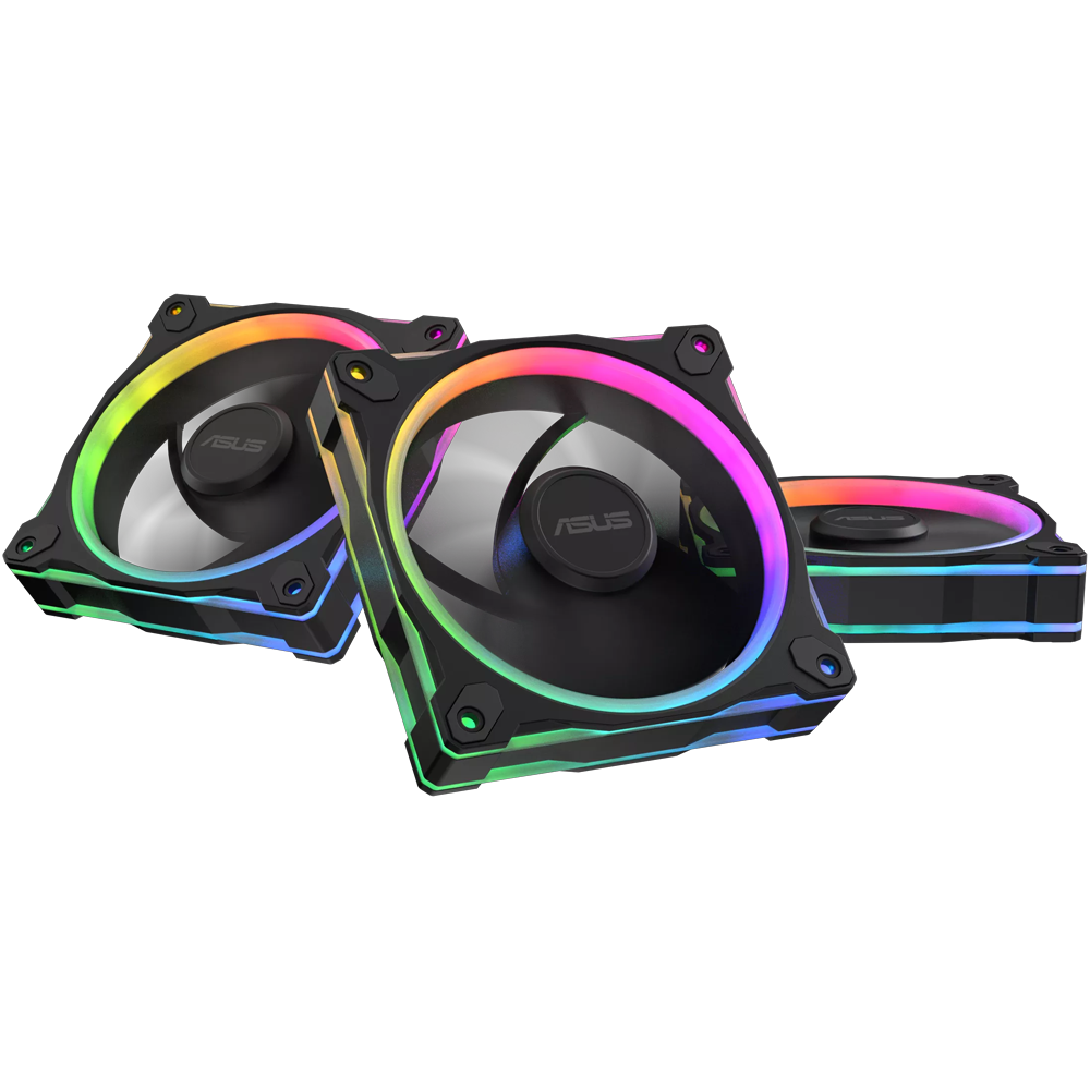 ASUS PRIME MR120 Reverse ARGB 120mm Üçlü Siyah Kasa Fanı