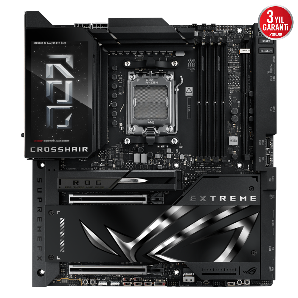 ASUS ROG CROSSHAIR X870E EXTREME 9000MHz OC DDR5 Soket AM5 M.2 HDMI E-ATX Anakart